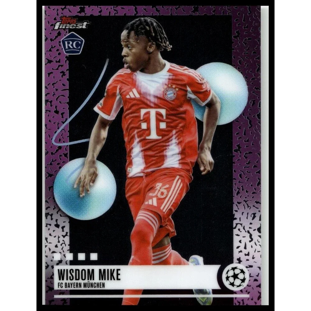 2025-26 Finest UEFA Wisdom Mike #222 FC Bayern Munchen Uncommon Rookie